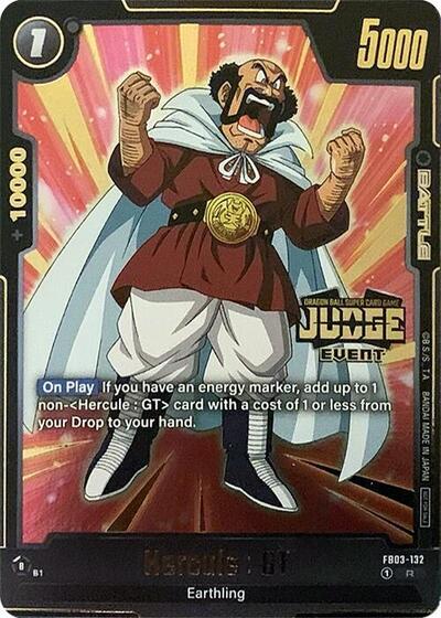 Hercule : GT (Judge Pack (Event Judge) 02) Tournament and Championship Promos Rare Dragon Ball card — value and price