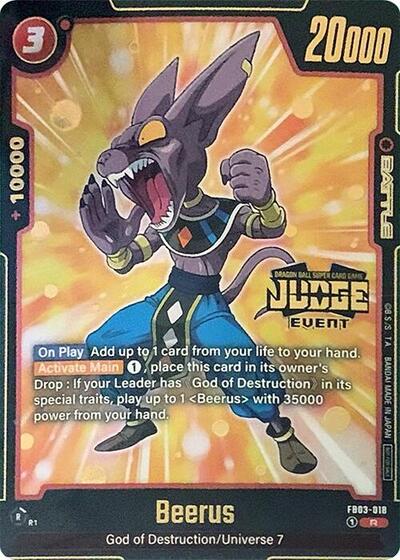 Beerus - FB03-018 (Judge Pack (Event Judge) 02) card