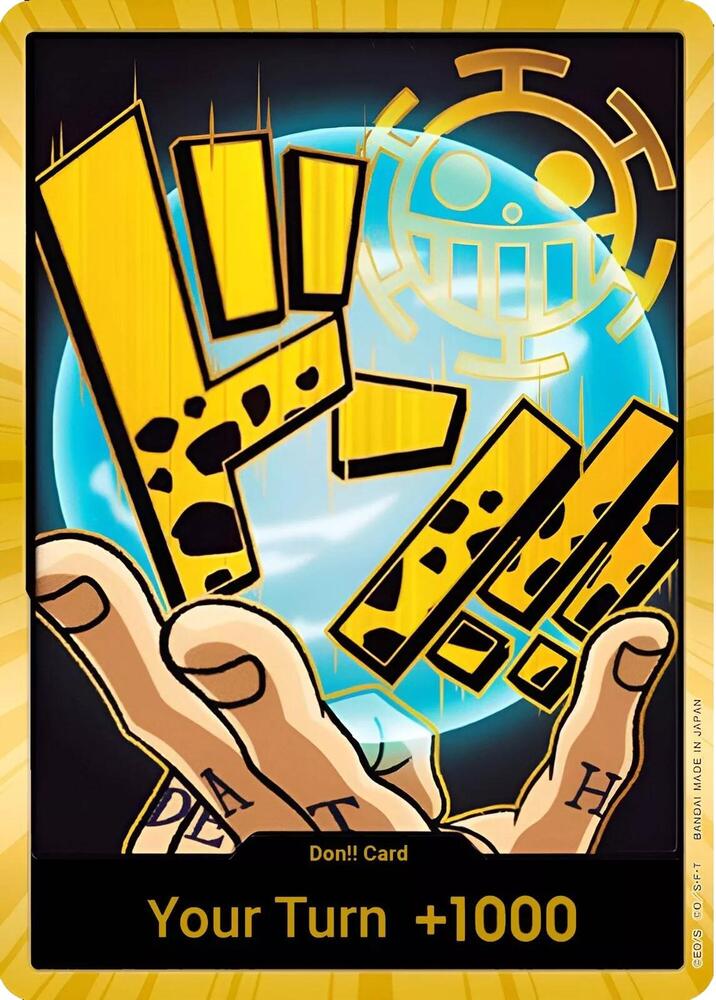 DON Card Trafalgar Law Gold onepiece card