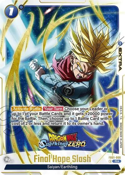 Final Hope Slash (Dragon Ball Sparking! ZERO) card