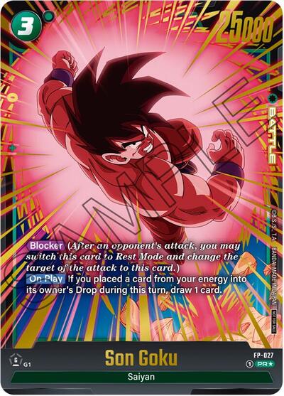 Son Goku - FP-027 (Gold) card