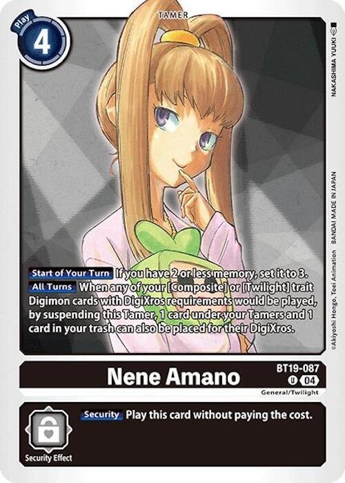 Nene Amano - Release Special Booster 2.0 - Digimon Card Game