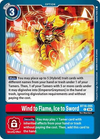 Wind to Flame Ice to Sword