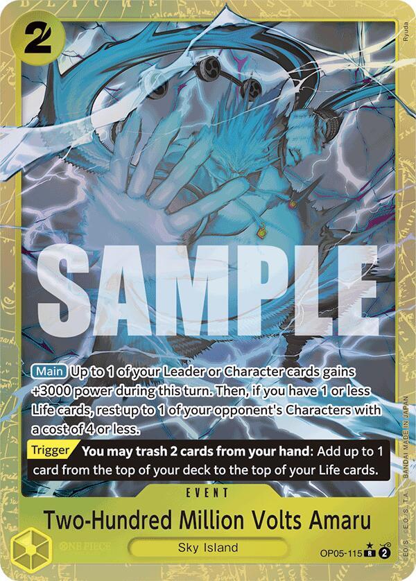 ワンピース ToT Two-Hundred Million Volts Amaru (Alternate Art) - Premium