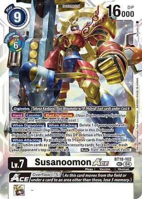 デジカ スサノオモンACE Susanoomon ACE - Release Special Booster 2.0 - Digimon Card