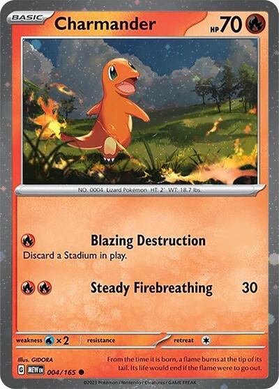 Charmander - 004/165 (Cosmos Holo)