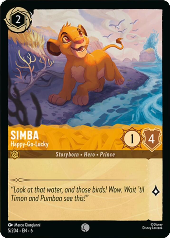Simba - Happy-Go-Lucky - Azurite Sea - Disney Lorcana - TCGplayer.com