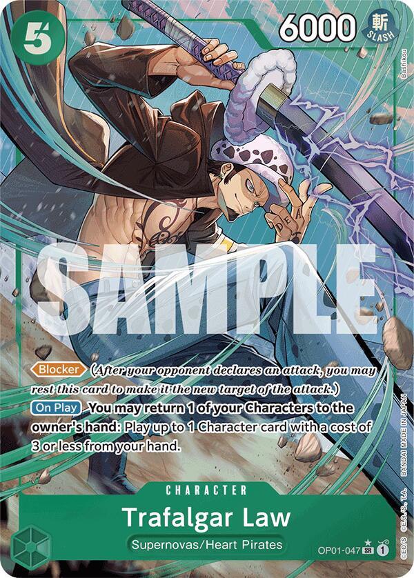 Trafalgar Law OP01 047 Alternate Art onepiece card