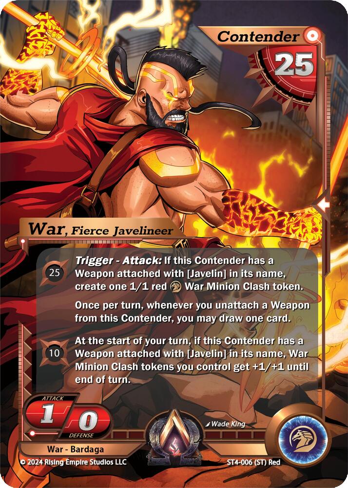 War, Fierce Javelineer