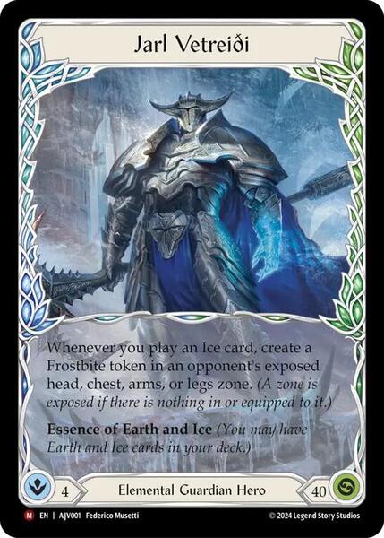 Jarl Vetreidi ヤール・ヴェトレディ デッキ CC FaB 新品 Jarl Vetreidi - Armory Deck: Jarl Vetreidi - Flesh and Blood