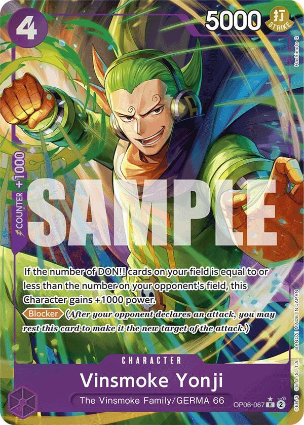 Vinsmoke Yonji (OP06-067) (Alternate Art) - Premium Booster