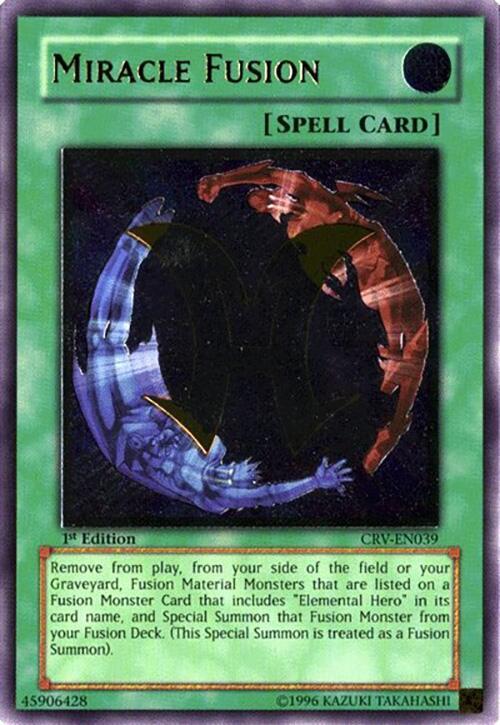 【希少】Miracle Fusion unlimited　レリーフ Miracle Fusion (UTR) - Cybernetic Revolution - YuGiOh