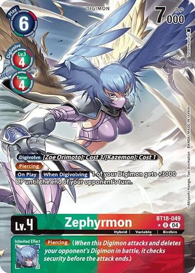 Zephyrmon (Alternate Art) Release Special Booster 2.0 card price