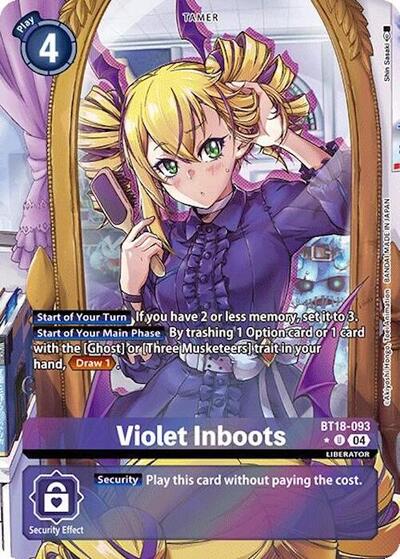 Violet Inboots - BT18-093 (Alternate Art) Release Special Booster 2.0 card price