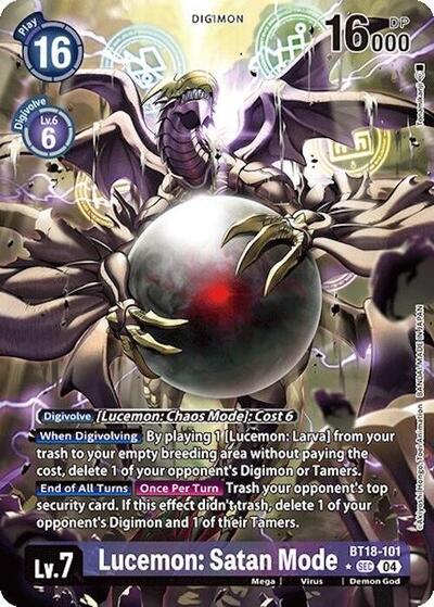 Lucemon: Satan Mode (Alternate Art) Release Special Booster 2.0 card price