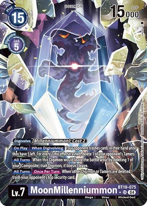 MoonMillenniummon Alternate Art digimon card