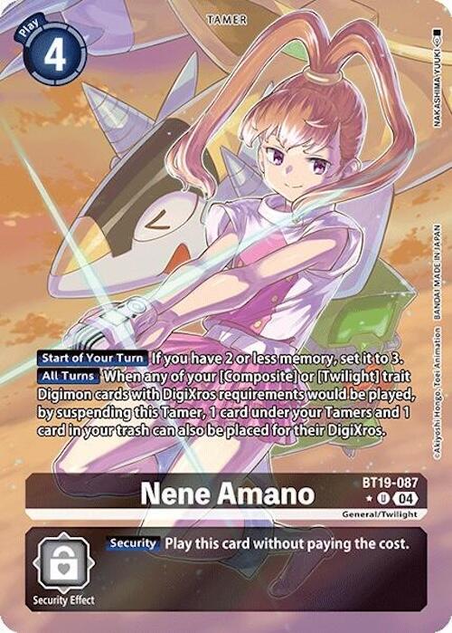 Nene Amano Alternate Art digimon card