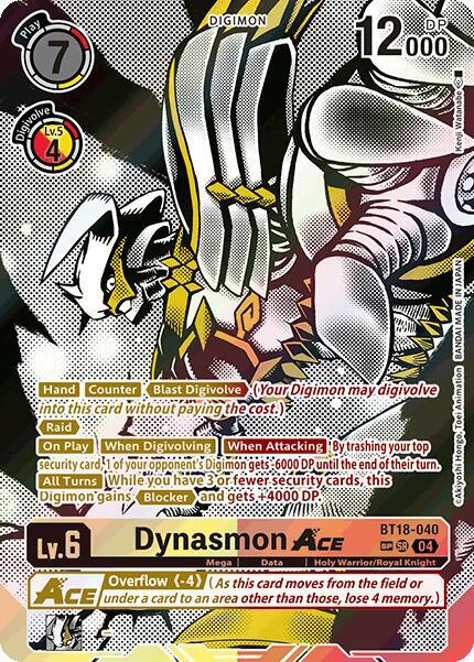 Dynasmon ACE Textured digimon card