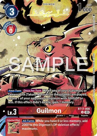 Guilmon (Signed) Release Special Booster 2.0 Uncommon Digimon card — value and price