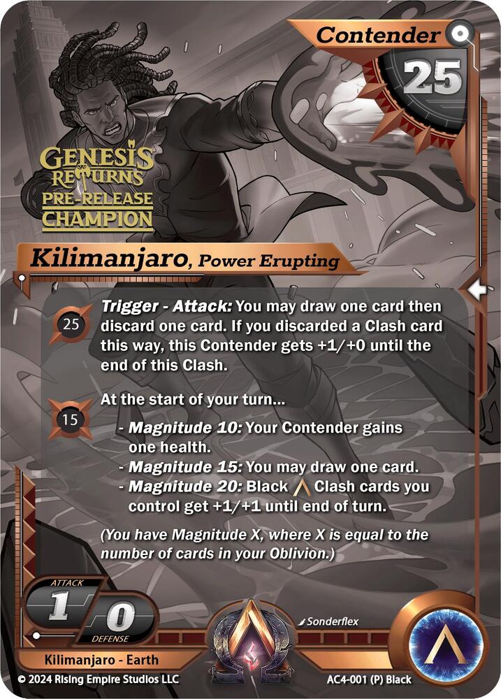 Kilimanjaro, Power Erupting (Pre-Release Champion)
