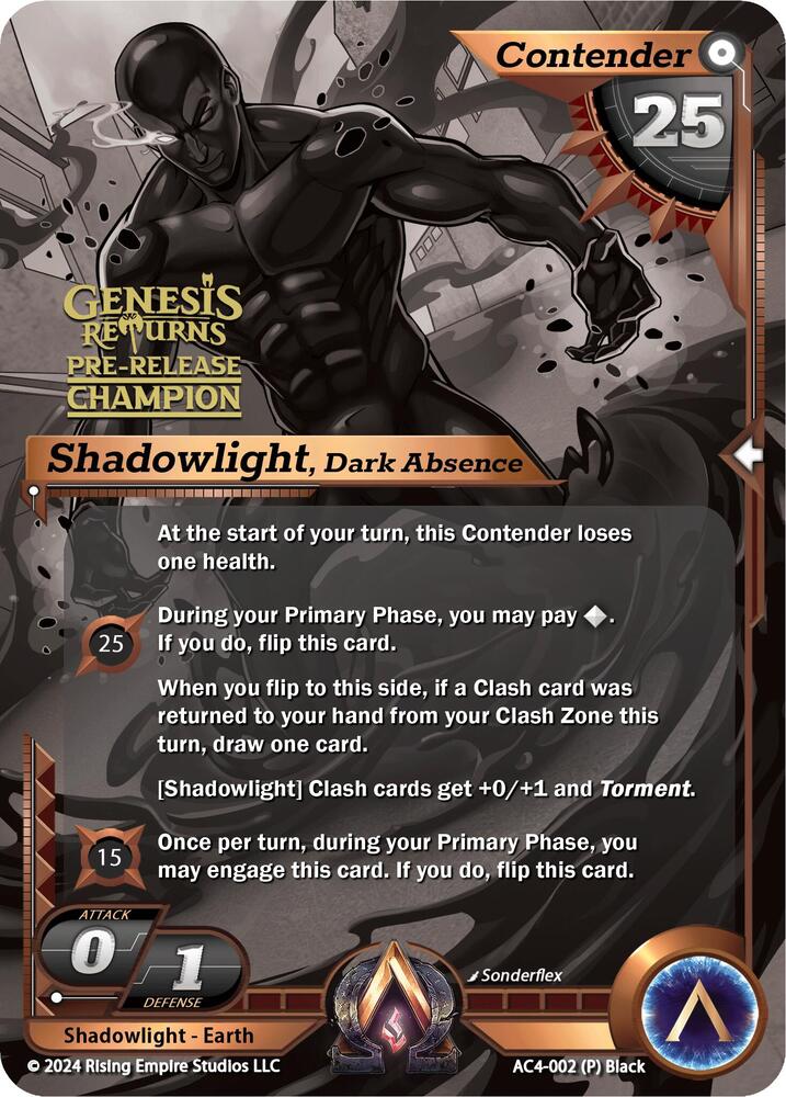 Shadowlight, Dark Absence (Pre-Release Champion)