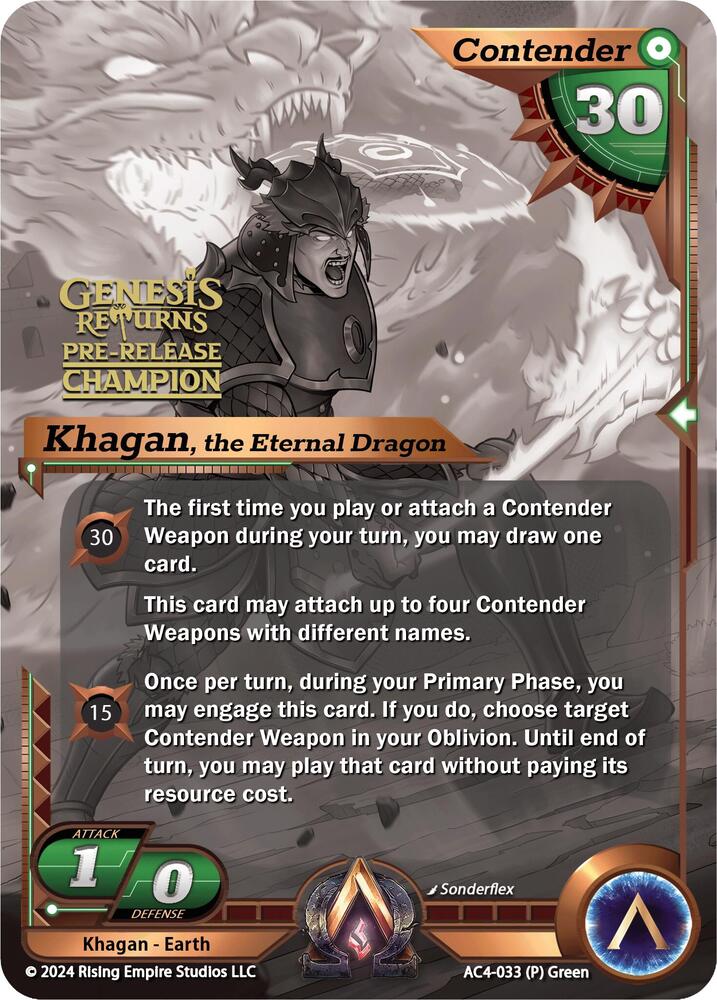 Khagan, the Eternal Dragon (Pre-Release Champion)