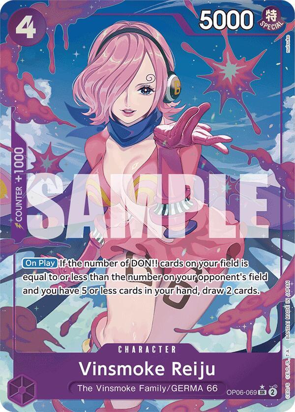 ワンピース カードゲーム PSA10 VINSMOKE REIJU ALTERNATE ART set Vinsmoke Reiju (OP06-069) (Alternate Art) - Premium Booster