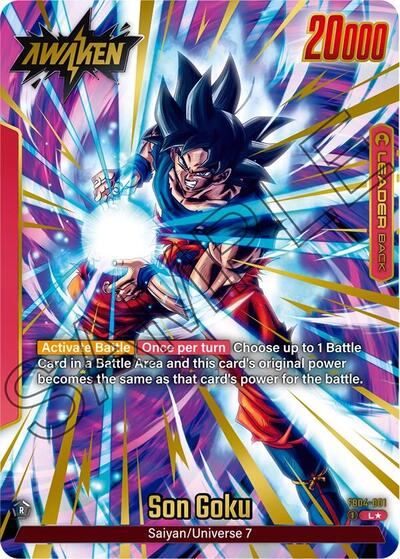 Son Goku - FB04-001 (Alternate Art) Ultra Limit Leader Dragon Ball card — value and price