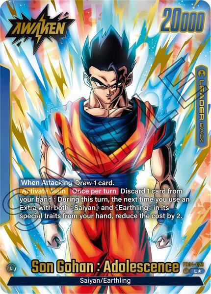 Son Gohan : Adolescence - FB04-026 (Alternate Art) - Ultra Limit