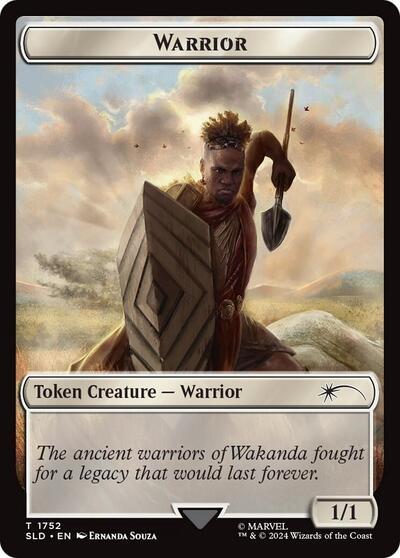 Warrior Token Rainbow Foil