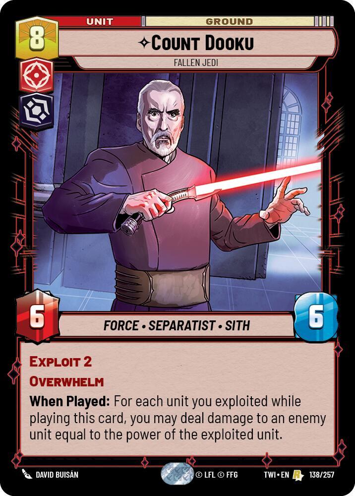 Count Dooku 138/257 card