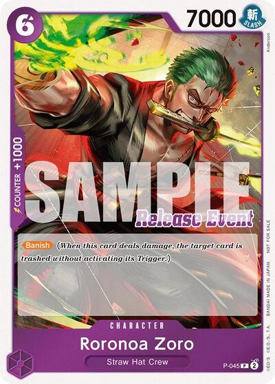 Roronoa Zoro (ST15 - ST20 Release Event Winner Pack) One Piece Promotion Cards PR One Piece card — value and price