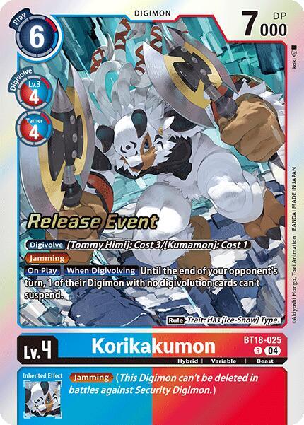 Korikakumon - Release Special Booster 2.0 Celebration Event Cards