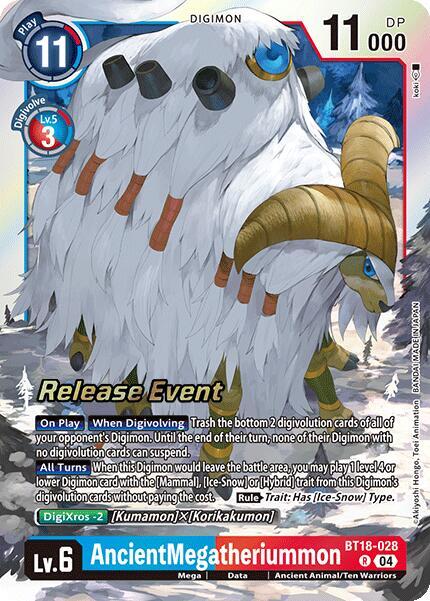 AncientMegatheriummon BT18-028 R card