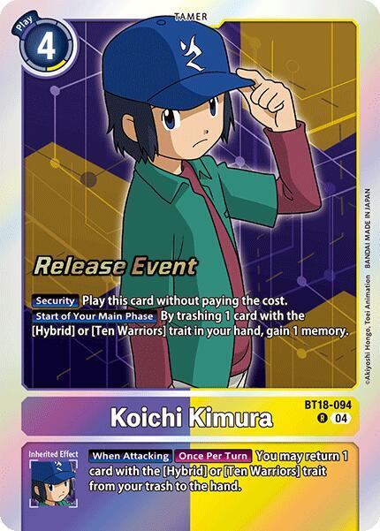 Koichi Kimura BT18-094 R card