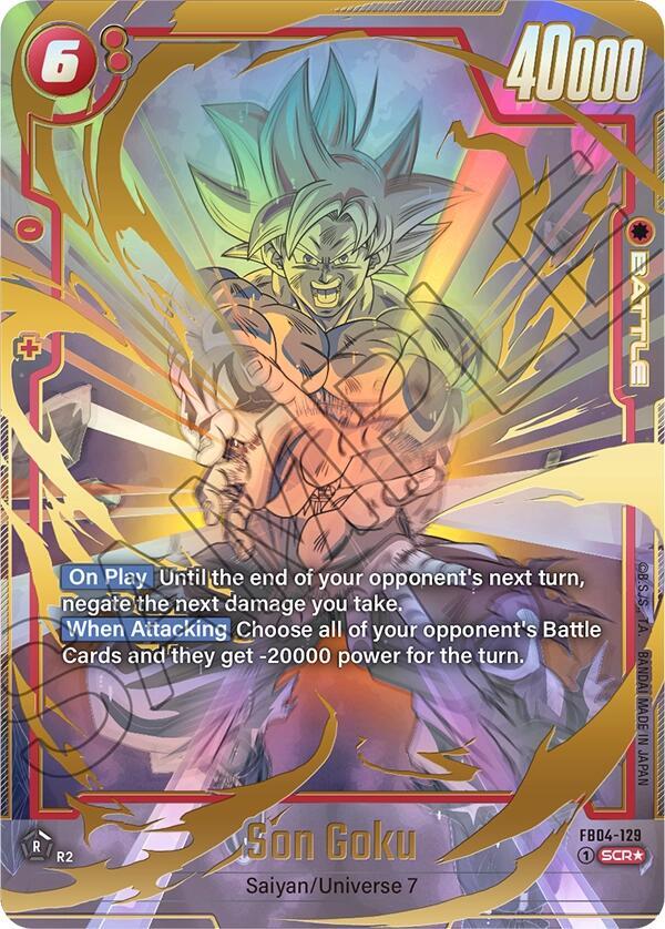 フュージョンワールド 孫悟空 SCR FB04-129 ドラゴンボール Son Goku - FB04-129 (Alternate Art) - Ultra Limit - Dragon