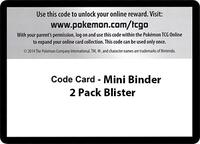 Code Card - Mini Binder 2 Pack Blister from SM - Guardians Rising Pokemon card image