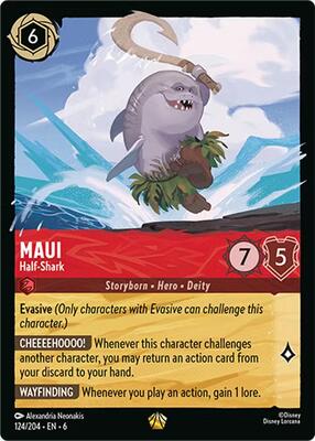 【Foil】ロルカナ マウイ みんなの英雄 レア R Lorcana uni Maui - Half-Shark - Azurite Sea - Disney Lorcana - TCGplayer.com