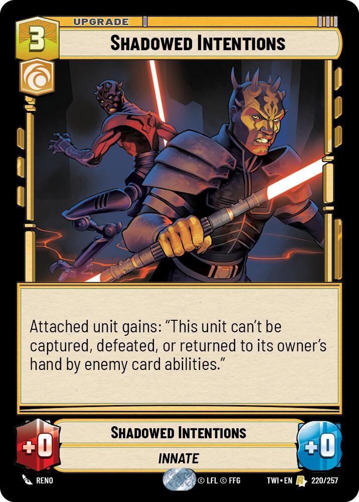 Shadowed Intentions - Twilight of the Republic - Star Wars: Unlimited