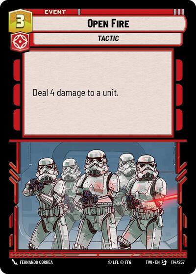 Open Fire card