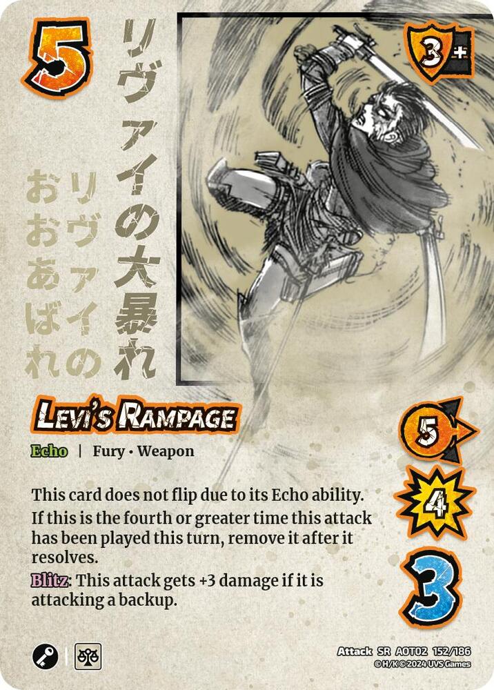 Levi's Rampage - Attack On Titan: Origins of Power - UniVersus