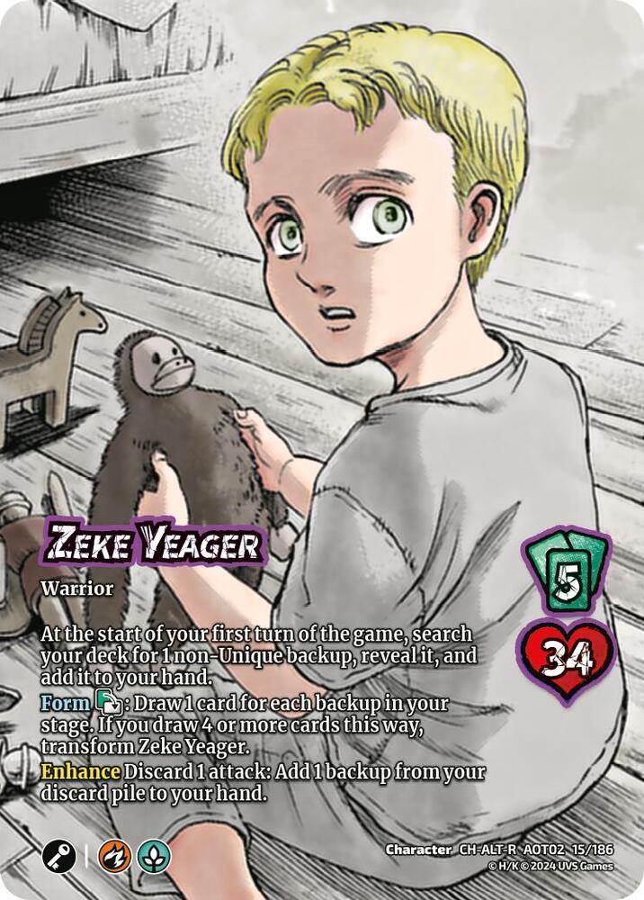 zekeさ Zeke Yeager // Zeke, Beast Titan (Alternate Art) - Attack On Titan
