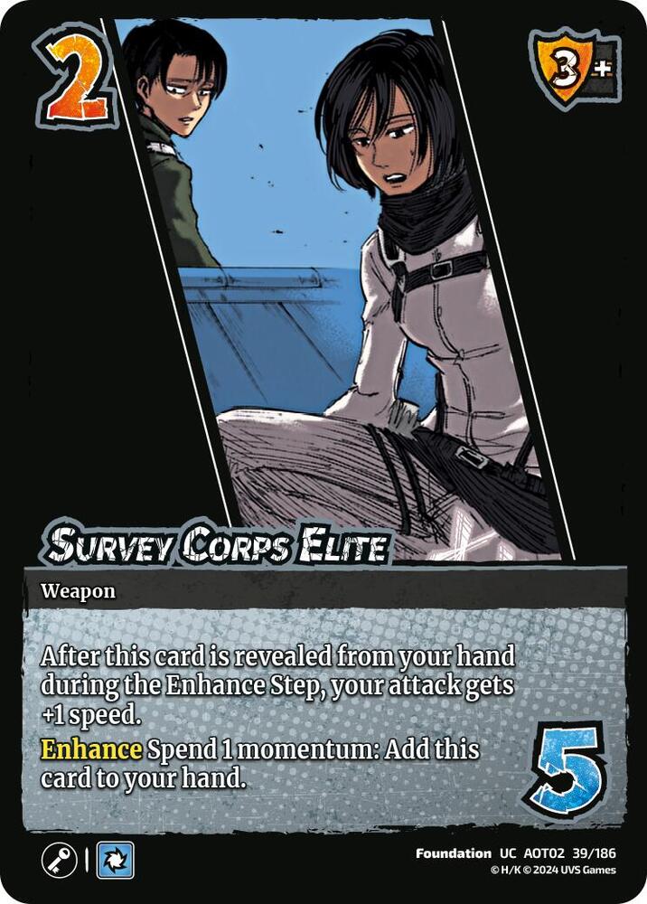 Survey Corps Elite Attack On Titan Origins of Power UniVersus