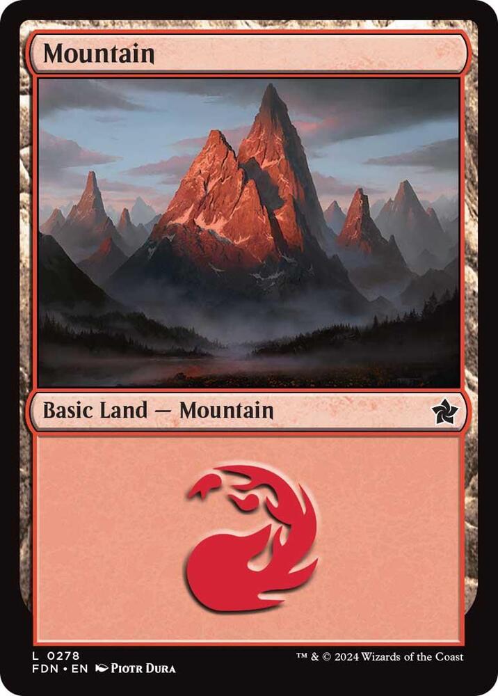 Mountain (0278) 278 card