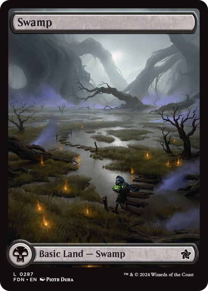 swamp final fantasy mtg Swamp [301] [Full Art] [FINAL FANTASY] [Foil] – Face to Face Games main image 1