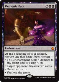 Demonic Pact - Foundations - Magic: The Gathering card