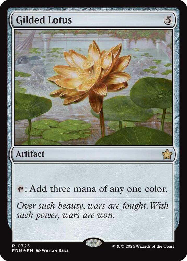 Gilded Lotus 725 card