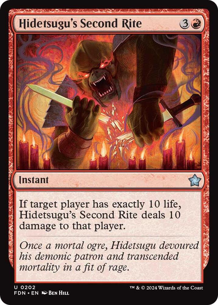 Hidetsugu's Second Rite 202 card