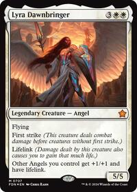 Lyra Dawnbringer - Foundations - Magic: The Gathering card