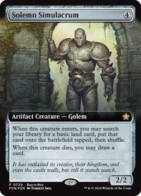 Solemn Simulacrum (Extended Art) - Buy-A-Box Promos - Magic: The Gathering card